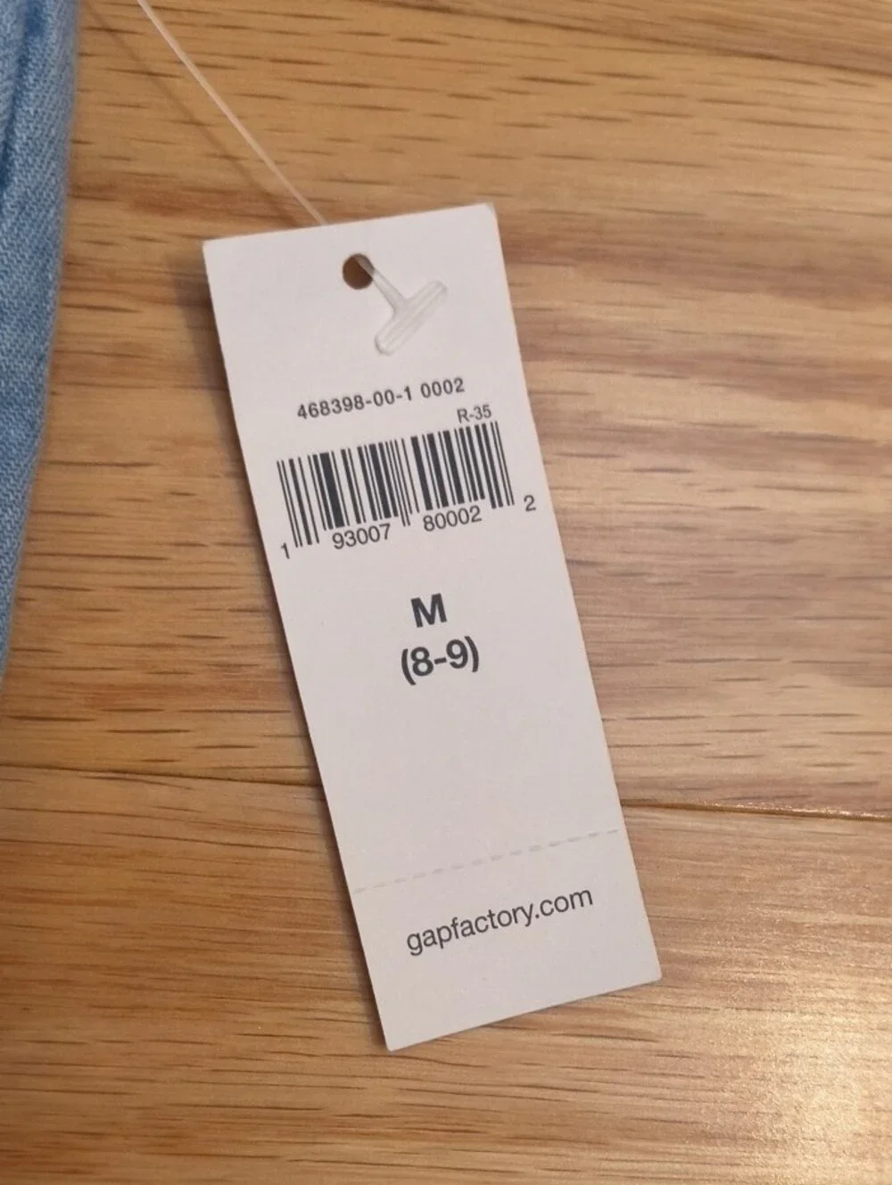 GAP Light Blue Chambray Sleeveless Girls Dress Size M 8/9 NWT